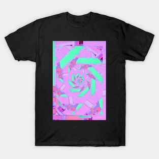 Glitch Spiral 01 T-Shirt